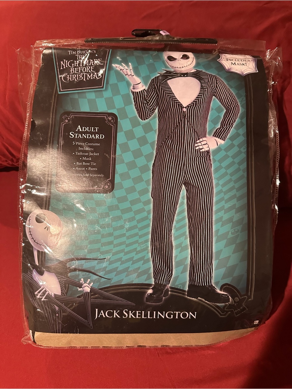 Jack Skellington Adult Costume - Black & White